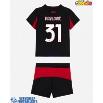 AC Milan Strahinja Pavlovic #31 Replica Home Minikit 2025-26 Short Sleeve (+ pants)